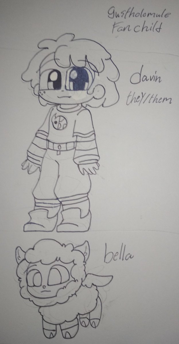soviandraws's tweet photo. Here you go another fan child, and now tomorrow I has to go back to school 
#gustholomule #brisha #raeda (I use my my friend name in the character but let just hope she won't mind it) https://t.co/q2tGm9ME9u