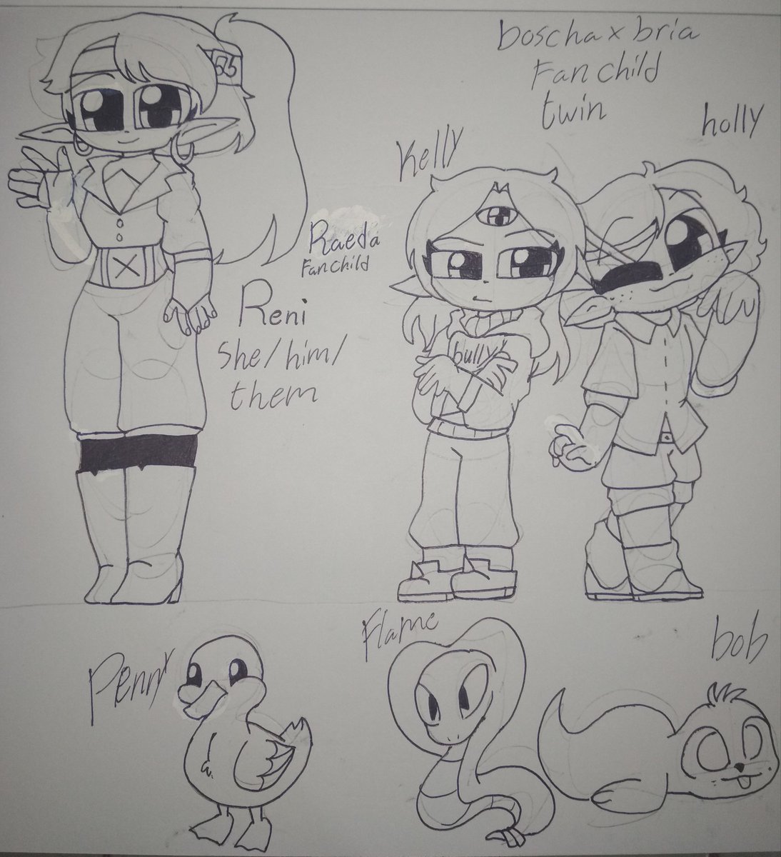 soviandraws's tweet photo. Here you go another fan child, and now tomorrow I has to go back to school 
#gustholomule #brisha #raeda (I use my my friend name in the character but let just hope she won't mind it) https://t.co/q2tGm9ME9u