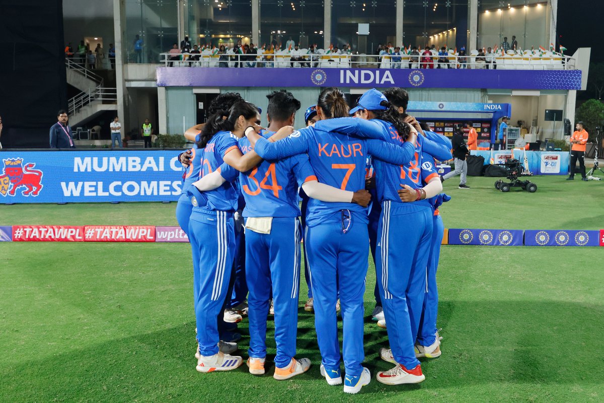 Harmanpreet Kaur (C), Smriti Mandhana (VC), Shafali Verma, Dayalan Hemalatha, Sajana Sajeevan, Richa Ghosh (wk), Yastika Bhatia (wk), Radha Yadav, Deepti Sharma, Pooja Vastrakar, Amanjot Kaur, Shreyanka Patil, Saika Ishaque, Asha Sobhana, Renuka Singh Thakur,Titas Sadhu #BANvIND