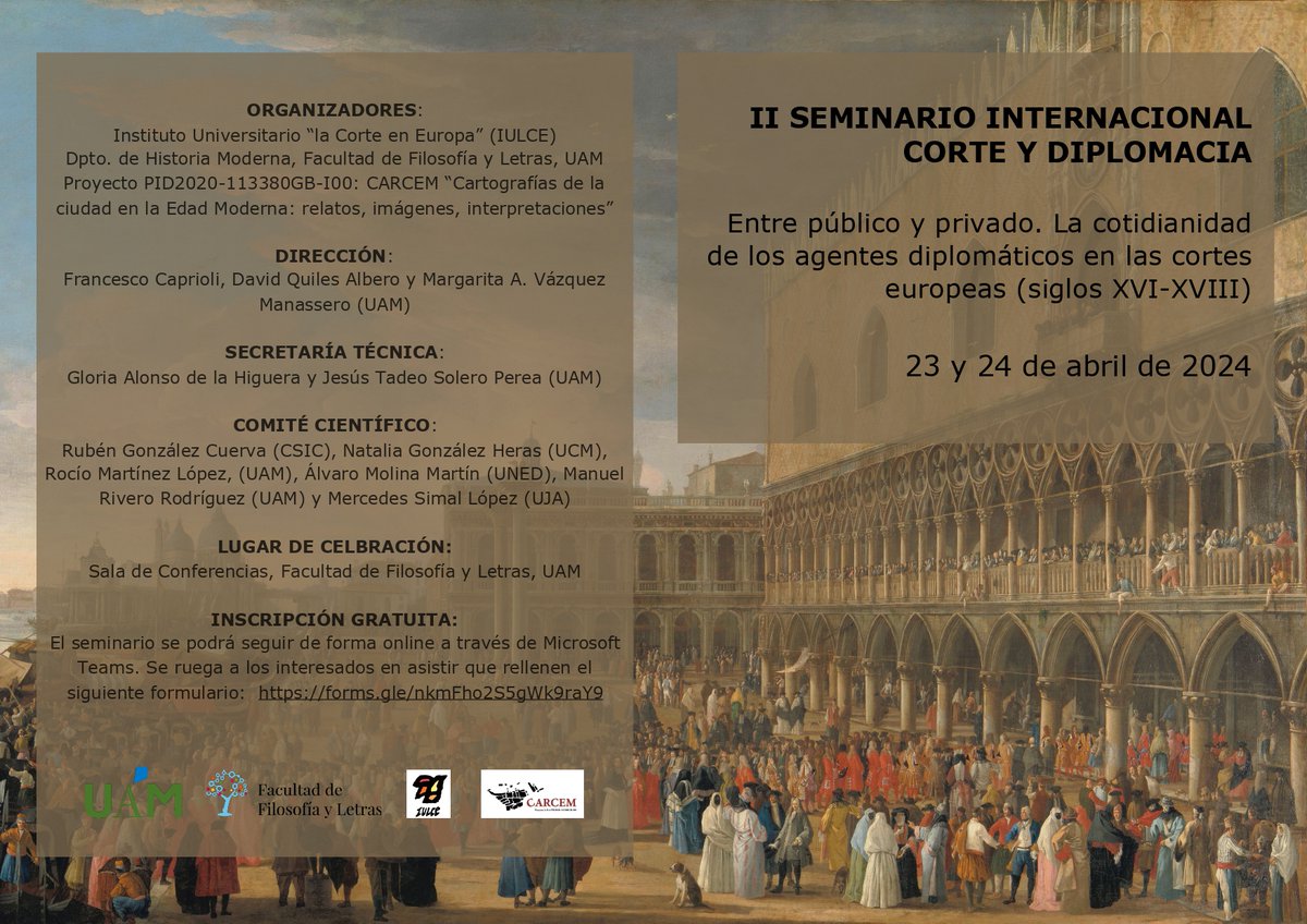 Máster "Monarquía de España" Siglos XVI-XVIII tweet media