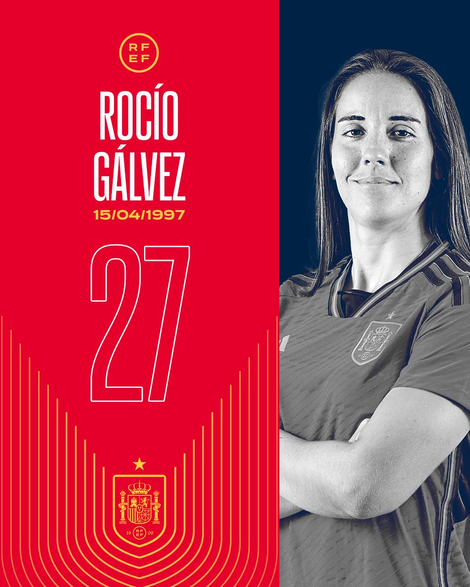 ⭐️ Una de nuestras Campeonas del Mundo está de celebración. 🤗 @Galvez_Rocio cumple 27 años. 🎂 ¡𝗙𝗘𝗟𝗜𝗭 𝗖𝗨𝗠𝗣𝗟𝗘𝗔𝗡̃𝗢𝗦!