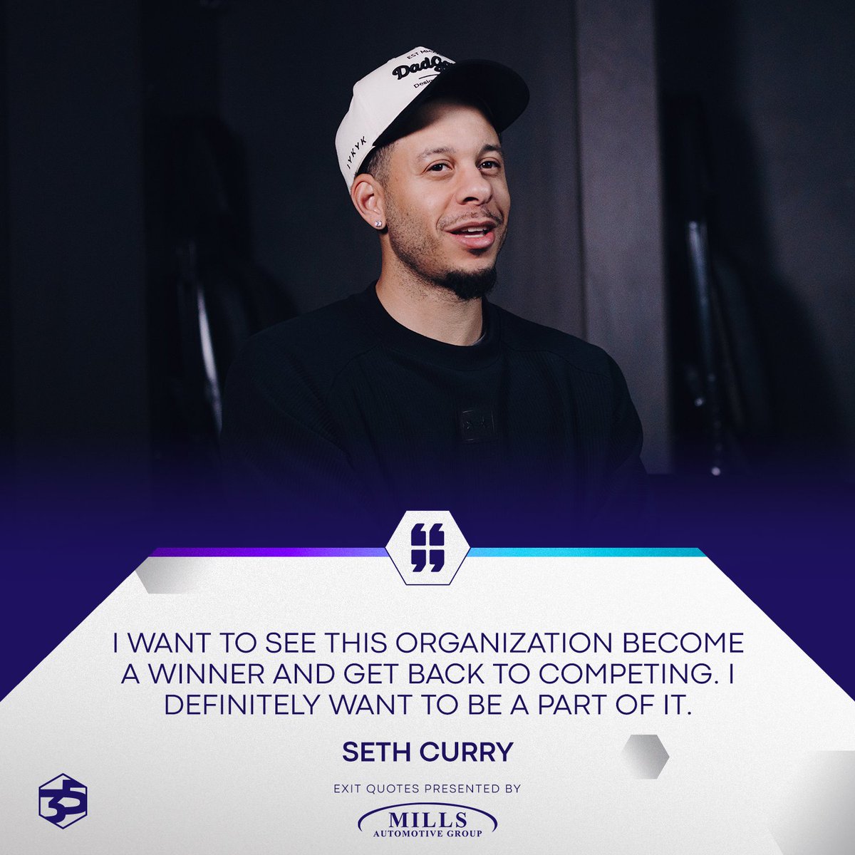Seth Curry looking ahead ⏭ #LetsFly35 | @Mills_AutoGroup