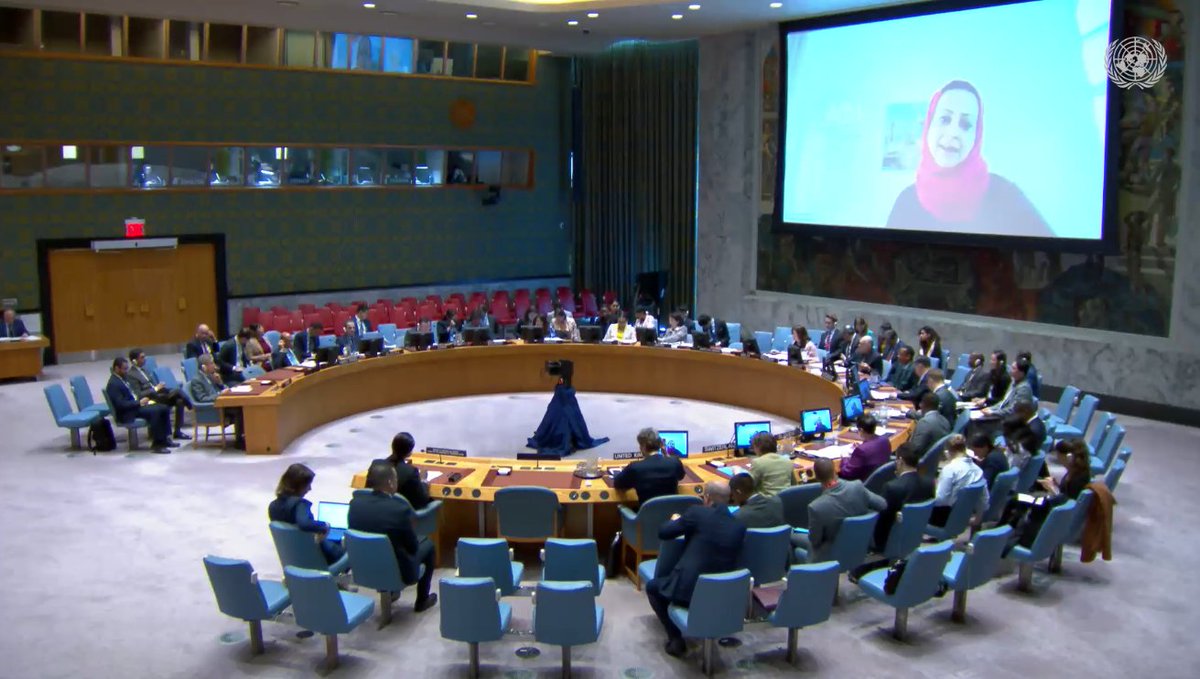 ngowgwps's tweet photo. Powerful words from @WameedhS to the #UNSC: “Civil society, especially women's rights organizations, are the backbone of humanitarian, peace &amp; development efforts in #Yemen…Prioritizing gender equality &amp; [their] leadership is crucial.”

Read her remarks: https://t.co/v55PMjqHZP https://t.co/x5WJ5A8IED