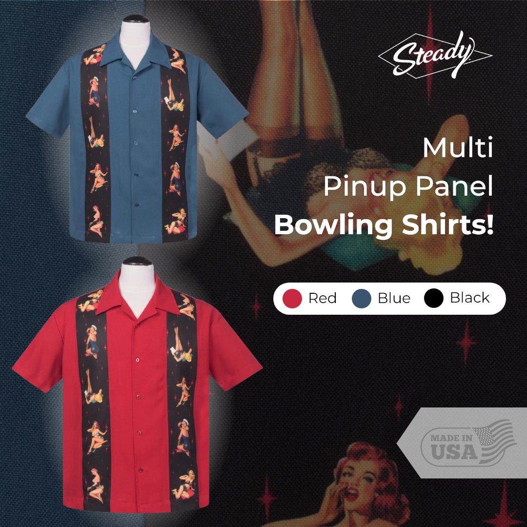 👕Elevate your Vintage style with our Multi Pinup Panel Bowling Shirt! 🎳 Embrace classic elegance fused with retro charm. Shop Now!
tinyurl.com/a8nmdcnu
#BowlingFashion #vintagestyle #vintageclothing #bowlingshirt #menfashion #vintageclothing #madeintheusa #steadyclothing