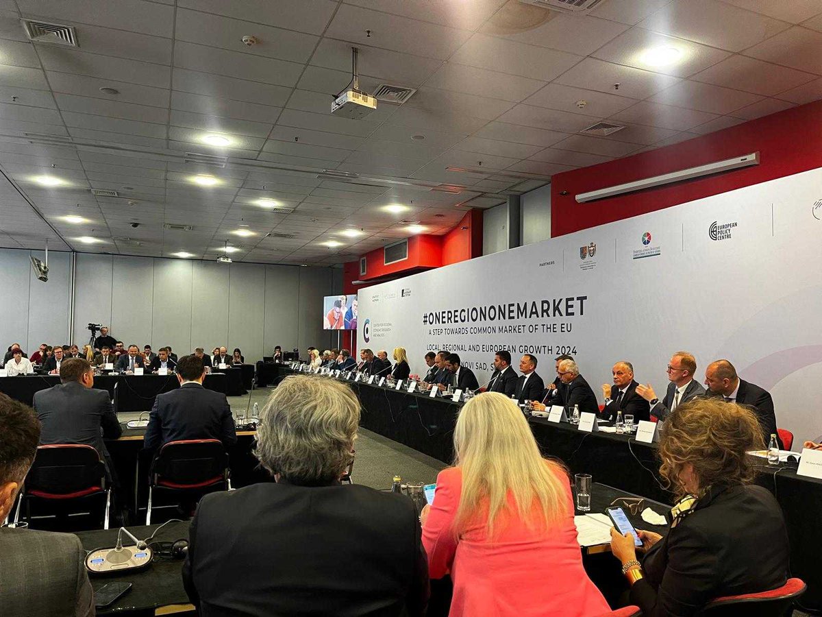 CEPBelgrade's tweet photo. 🎉We are proud to announce that we took part in the organising of the significant, regional conference #OneRegionOneMarket - EU Growth Plan for WB, A Step towards integration of WB Common Market into the EU Single Market 🎉

The conference covered crucial topics such as regional economic integration as a response to global economic trends, what is happening with the integration of labor market in the region and so much more!

🌐Local, Regional and European GROWTH 2024!

👇👇👇