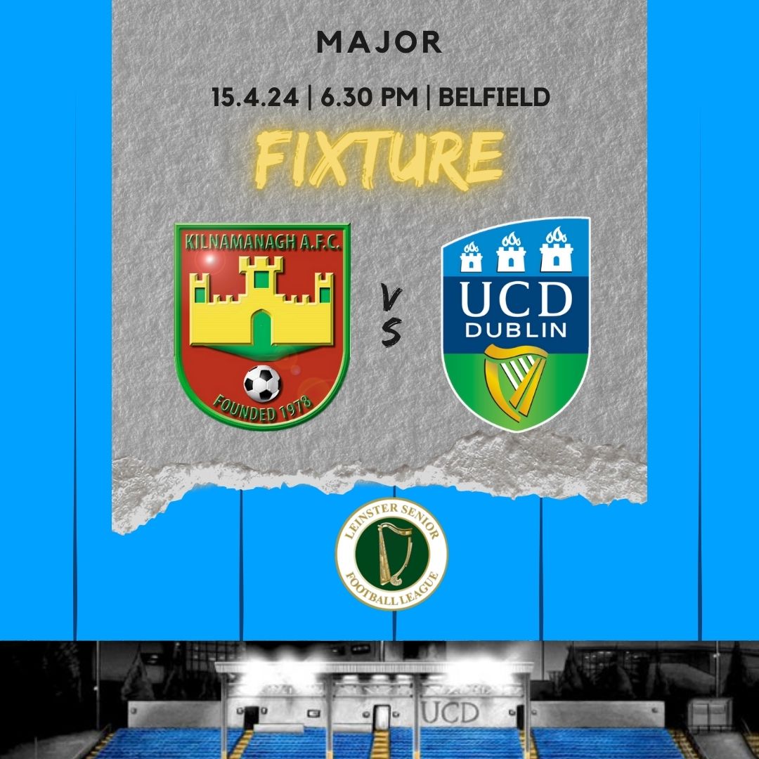 Just one fixture this week in the @LSLLeague and its tonight as our Sat Major side play Kilnamanagh away. Kick off 6.30