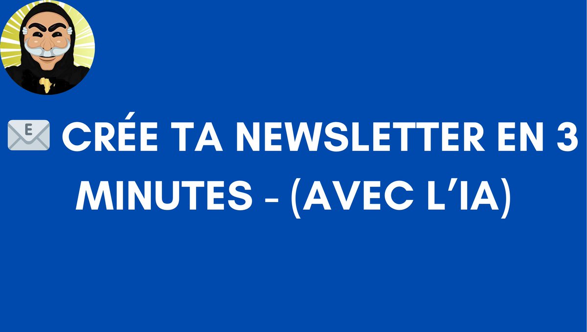 Tu as vu ça ? Tout le monde ne parle que de newsletters ces jours-ci. Et pour cause, c'est une des méthodes les plus efficaces pour gagner de l'argent tout en fidélisant son audience.

Allez, je te montre comment créer la tienne avec "Tugan ai" en 3 minutes chrono!

THREAD 🧵