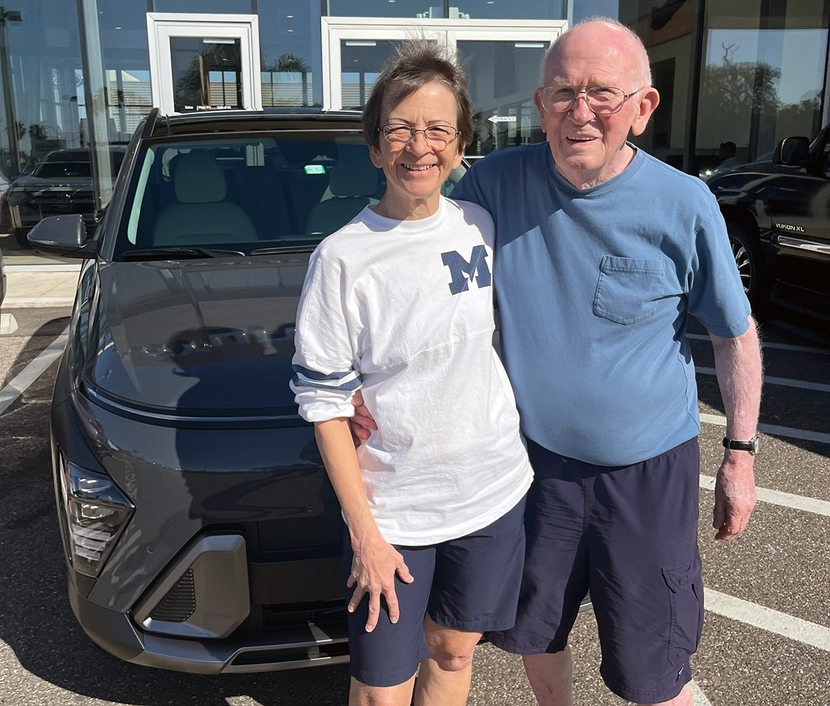 Why do we keep saying it? Because we keep asking and the answers are the same... What do you want? #GreatService, a #GreatSelection & a #GreatDeal like Michelle & Richard Cross got with salesperson #KidaHawkins on their #2024KONA - We're here for you! #ThankYou & #Enjoy #NewSUV