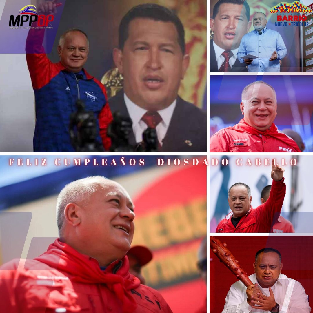 La #GMBNBT Felicita en su cumpleaños al primer vicepresidente del @PSUV y pilar de nuestra Revolución Bolivariana @dcabellor Dios lo come de muchas bendiciones. Vida y salud. @GRaulparedes #VamosPaLanteMaduro