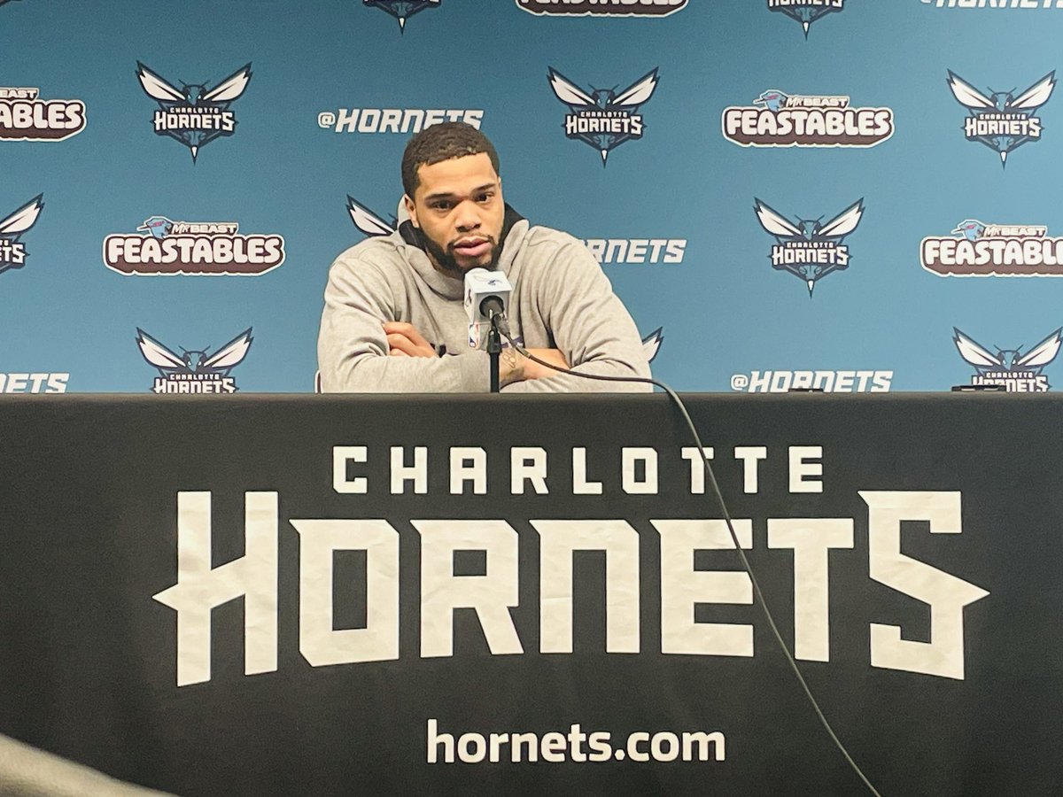 Miles Bridges said his desire to stay in Charlotte hasn’t changed, adding… He grew up here. Has been through a lot here. Says the #Hornets “stayed down with me — they didn’t have to.”