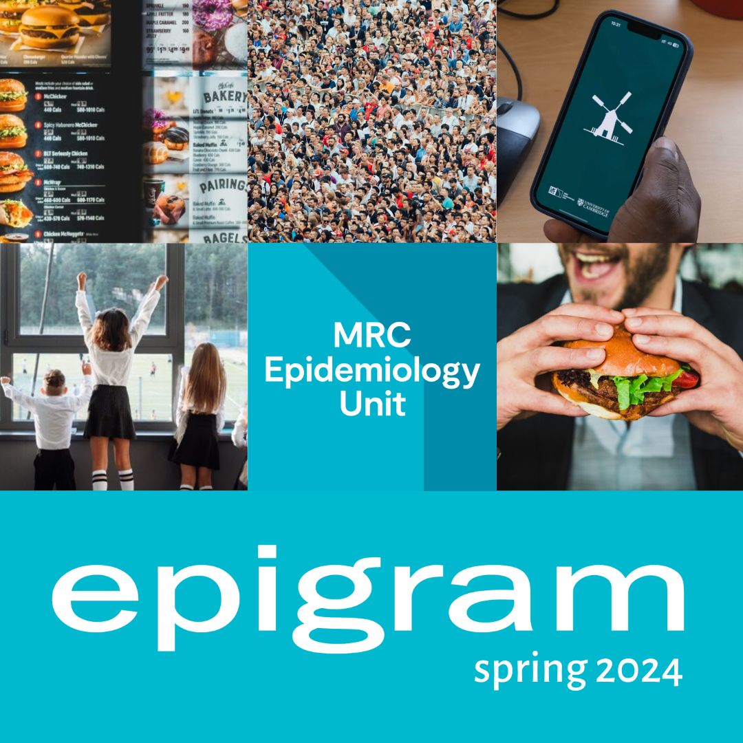 The spring 2024 issue of our newsletter epigram is out now. Read about... 🧬New genetic mechanism for appetite control 🏫School uniform policy & physical activity 🍔Using AI to predict menu healthiness 📱Mobile apps & health behaviour ...and more! mrc-epid.cam.ac.uk/news/epigram/e…