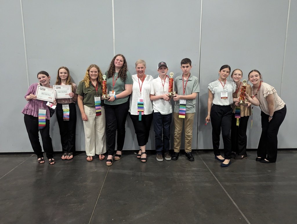 🎉 Congrats to CMS students at FCCLA State Conference! 5 teams took 1st place & heading to Nationals! Special thanks to Culpeper County Sheriff's Dept & Captain Chad McKnight for their support. 🏅🚔 #FCCLA #NationalsBound