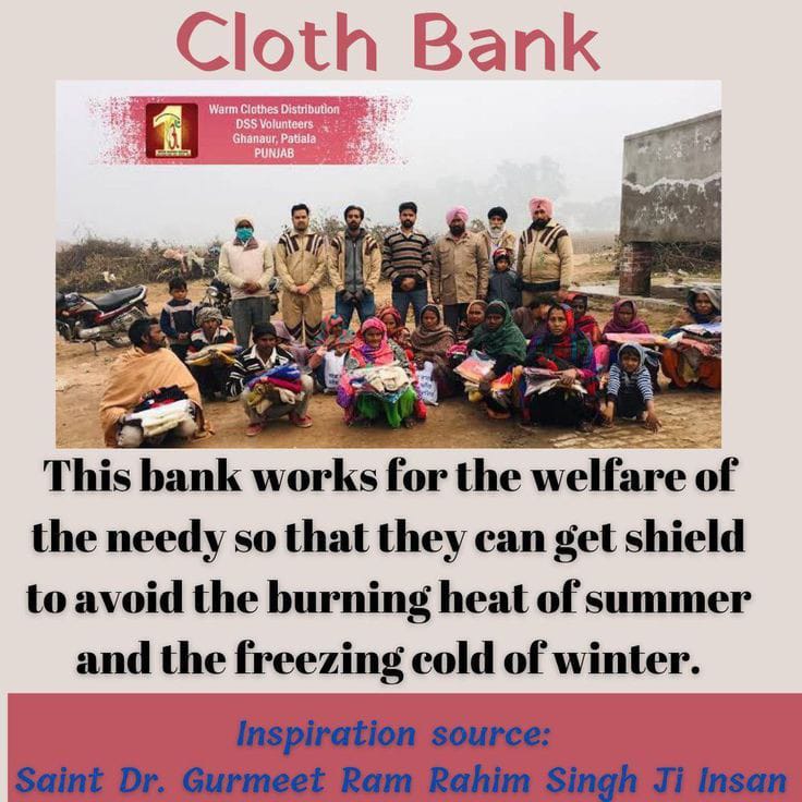 Dera Sacha Sauda provides clothing support to help individuals overcome different weather obstacles.
#ClothBank