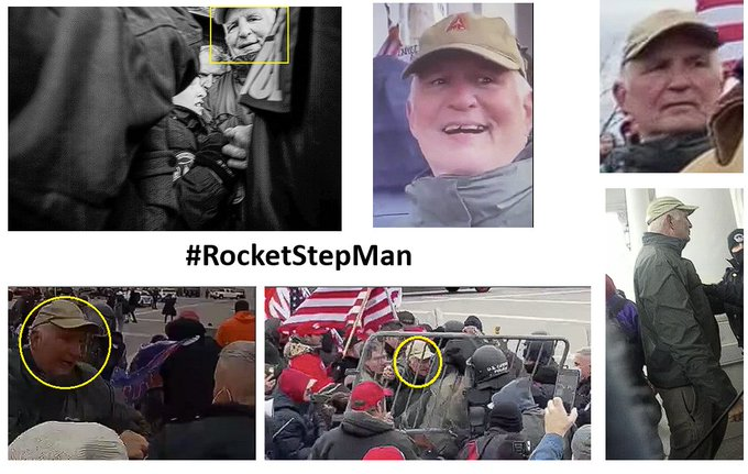 #DoYouKnow #RocketStepMan Recognize him? If so the FBI would like to hear from you and so would we! #Justice4J6 #HoldThemAllAccountable #WhyWeDoWhatWeDo Just because you're not on the wanted doesn't mean we aren't looking for you!!! #NoBOLO