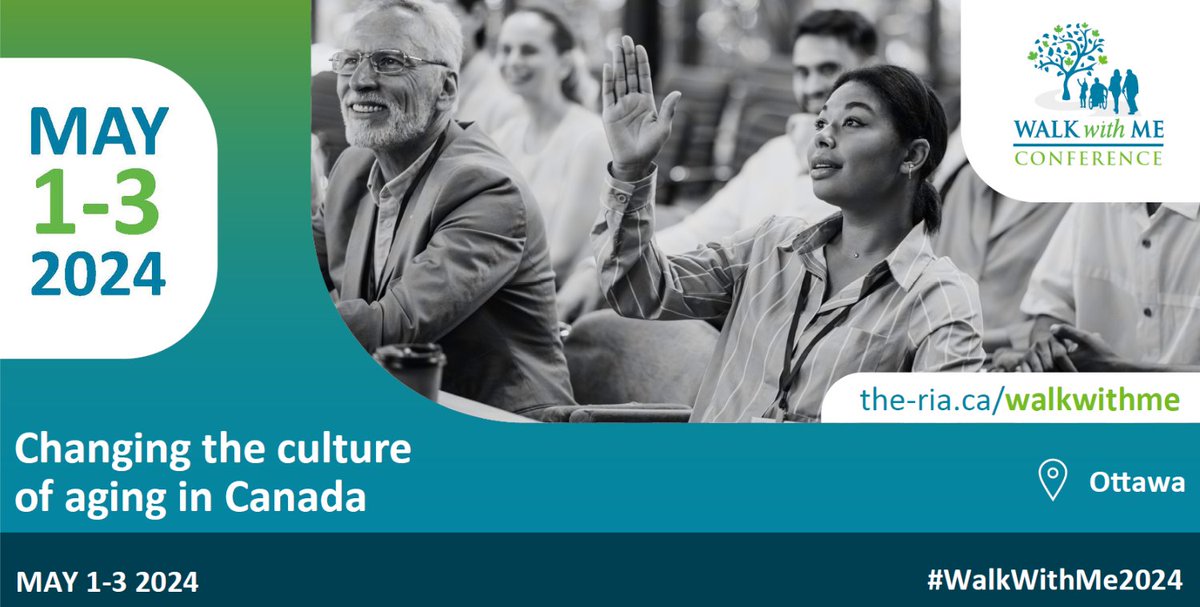 Did you know #WalkWithMe2024 is only two weeks away? Don’t miss your chance to attend the only Canadian conference dedicated to transforming the culture of aging. Register today: the-ria.ca/walkwithme/