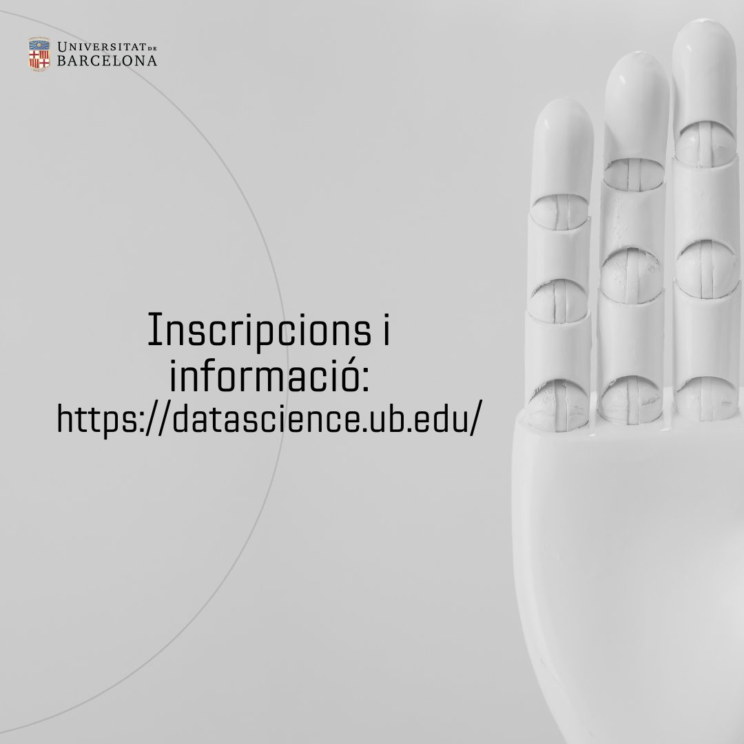 Nou curs: datascience.ub.edu/course/postgra…