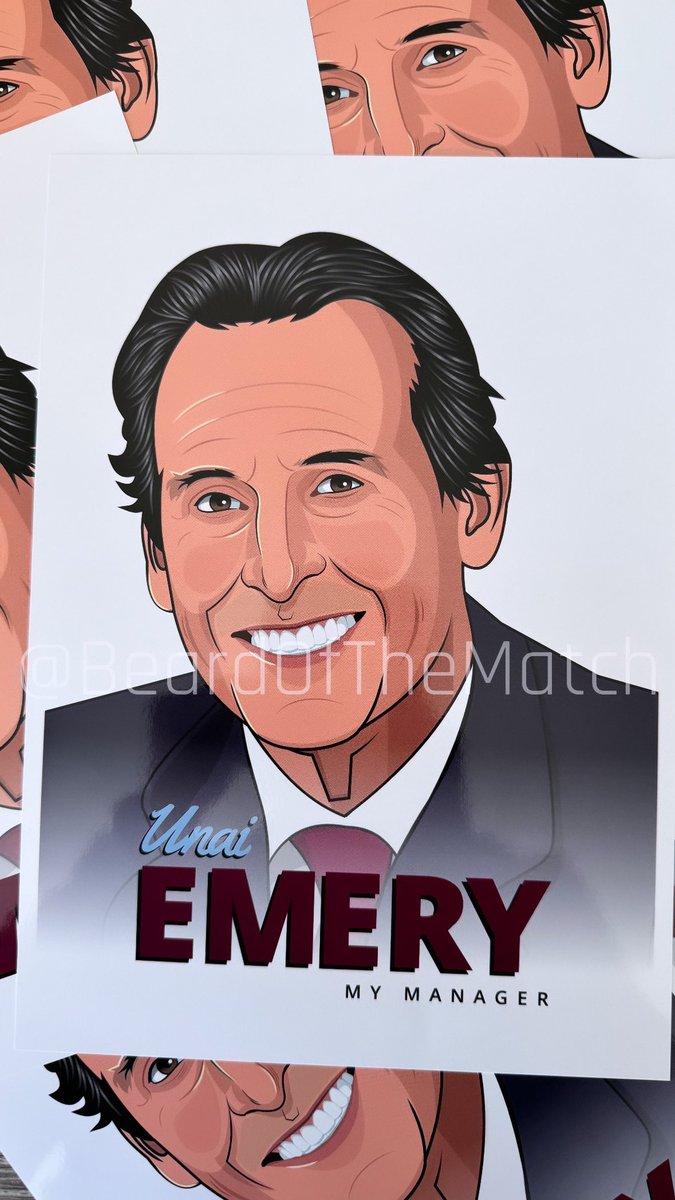 🖼️ ✅ Unai Emery “My Manager” A4 Photo Prints A perfect gift for an Aston Villa Supporter! 🦁 📬 If you are interested in ordering, please drop us a DM and we will help! #AVFC #UTV #UnaiEmery