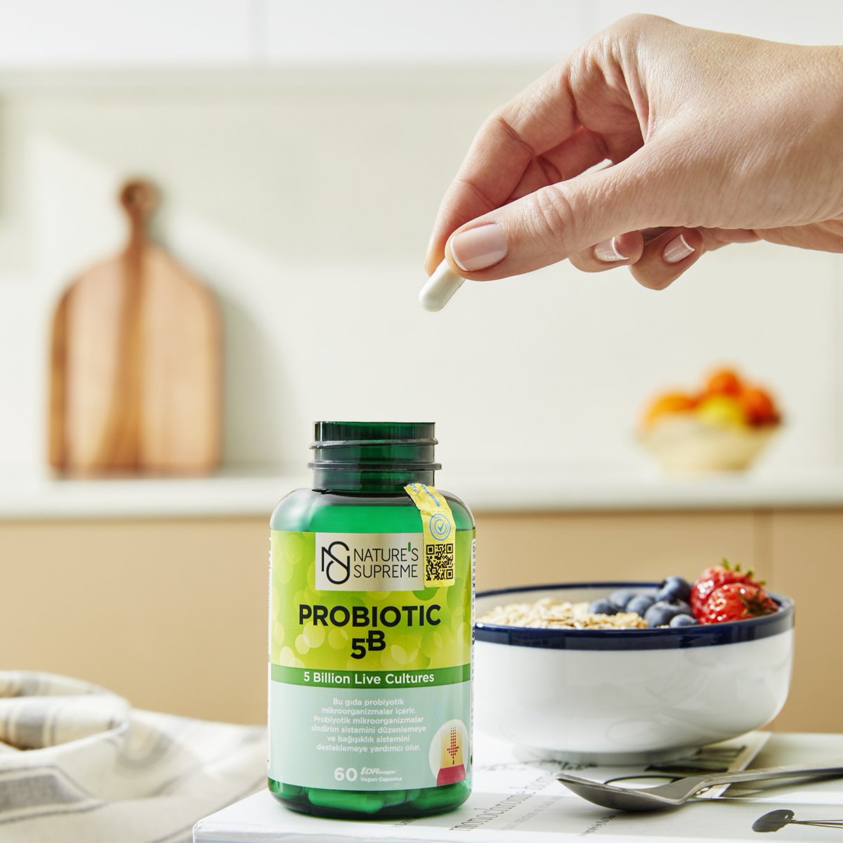 Bağırsak sağlığınızı desteklemek için harika bir önerimiz var: Nature's Supreme Probiotic 5B

#Vitaminler #Vitaminlercom #NaturesSupreme #Probiotic #Probiyotik