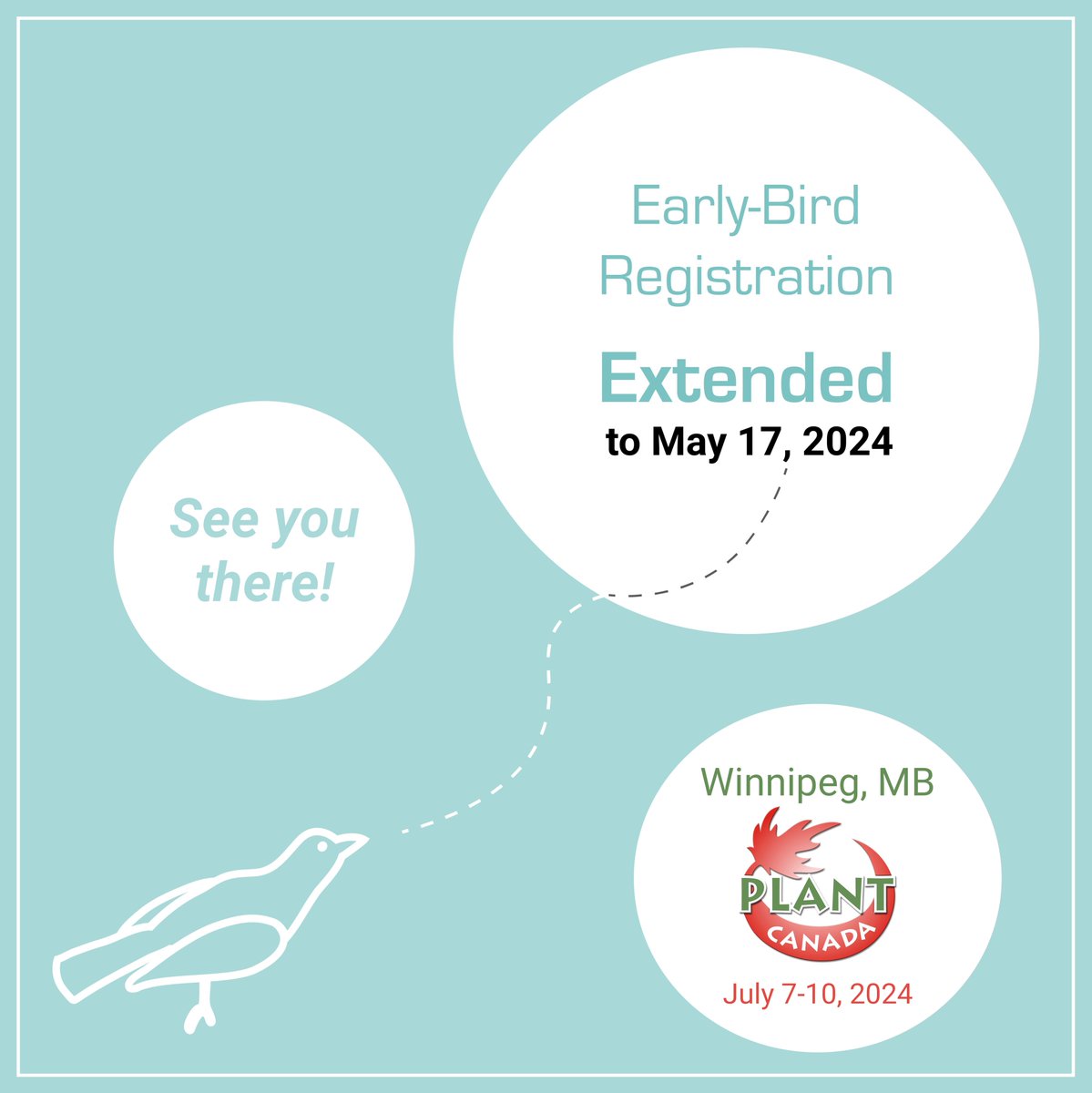 It's not too late to be an early bird! The discount has been extended to May 17th (which is also the deadline for abstracts). Visit phytopath.ca for more information and to register.