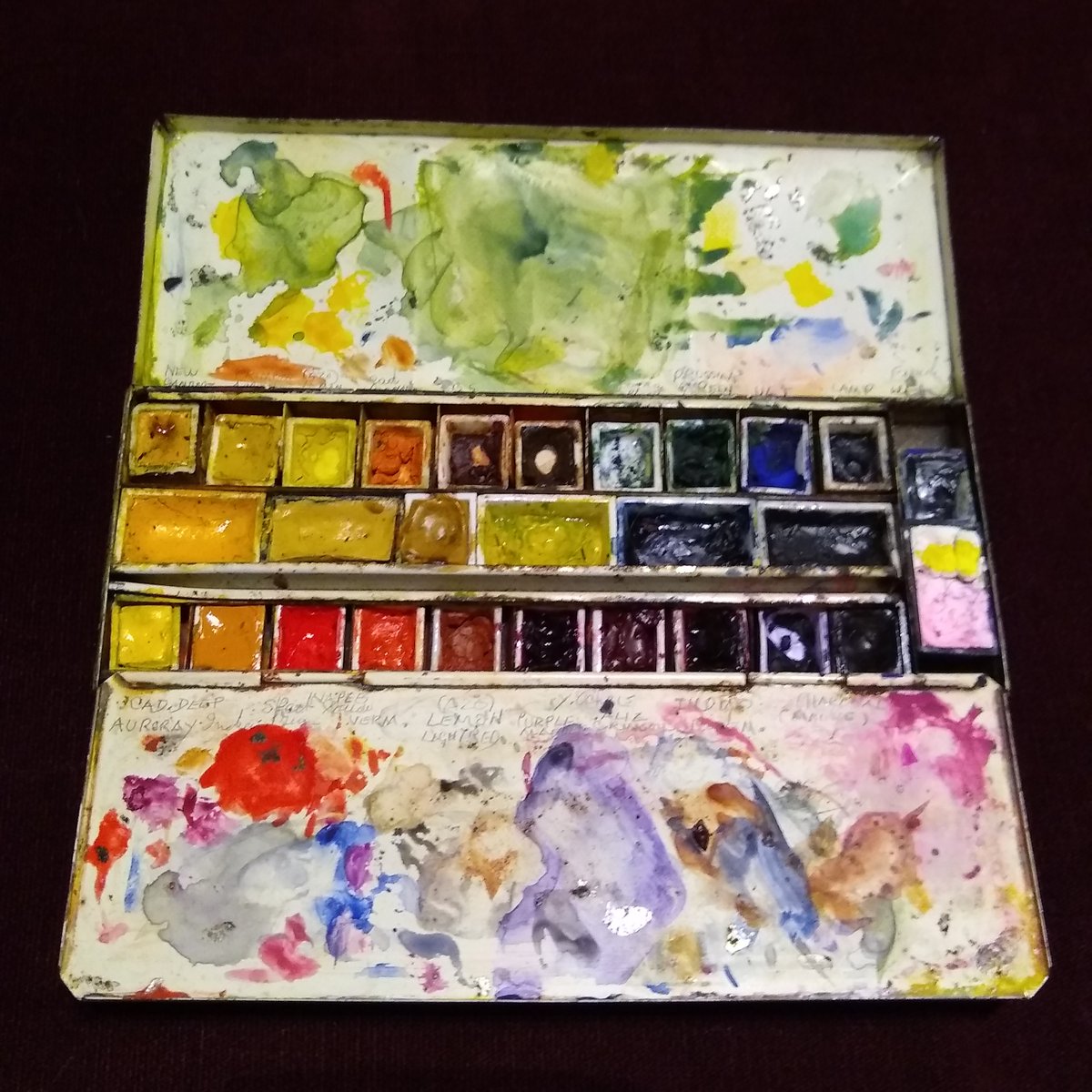 #WorldArtDay, we also have botanist Stella Ross-Craig's wonderful paintbox to inspire you! The lid & palette still bear the last washes mixed by Stella 40 years ago – which plant might have formed her final subject?