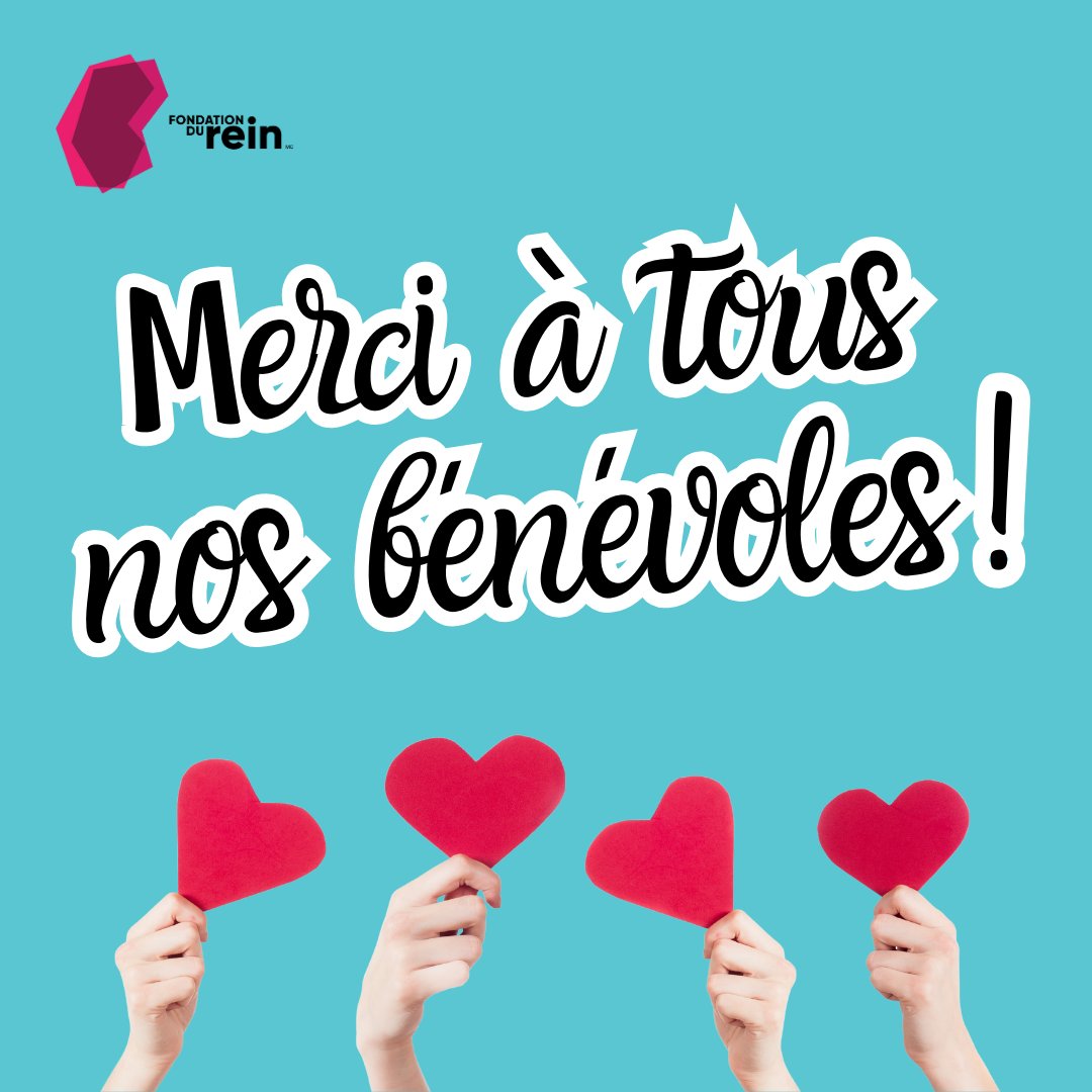 C’est La Semaine de l’action bénévole! Célébrons nos formidables bénévoles à La Fondation du rein au Canada. Leur travail assidu, détermination et passion changent beaucoup de choses dans la vie des gens touchés par une #MaladieRénale. Merci pour tout! ❤️ bit.ly/ReinBenevolat-…