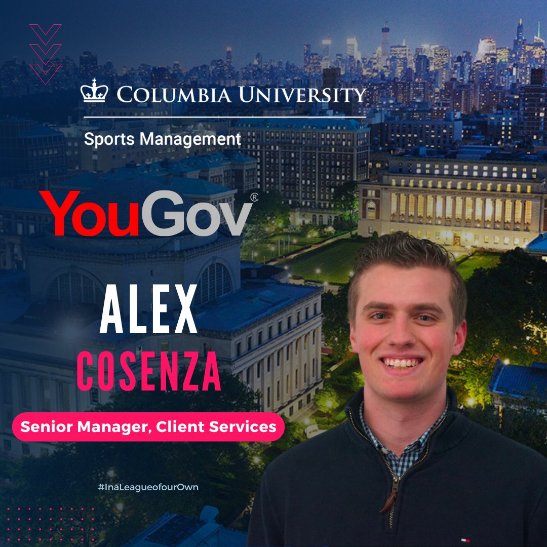 Alumni Highlight Alex Cosenza, SPS ‘20, recently started a new position as Senior Manager, Client Services at YouGov Sport. In this role, he is responsible for leading research projects, business development, & insights delivery, while nurturing client relationships. #YourStory