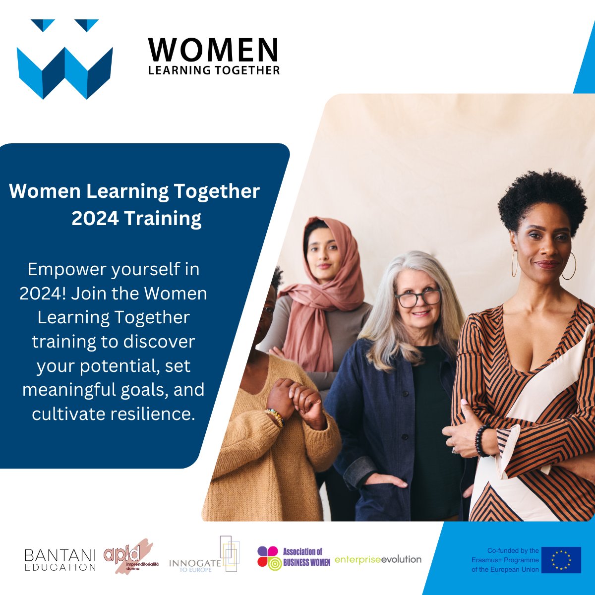 🚀Join us in empowering mid-career women to with the @WomenLearningT1 Training! 👍Already part of the @EntreComp_Comm? Access here👉bit.ly/43hLs44 👉No account? Register your details: bit.ly/3v68Sgl You'll later receive guidelines to enrol for the training!