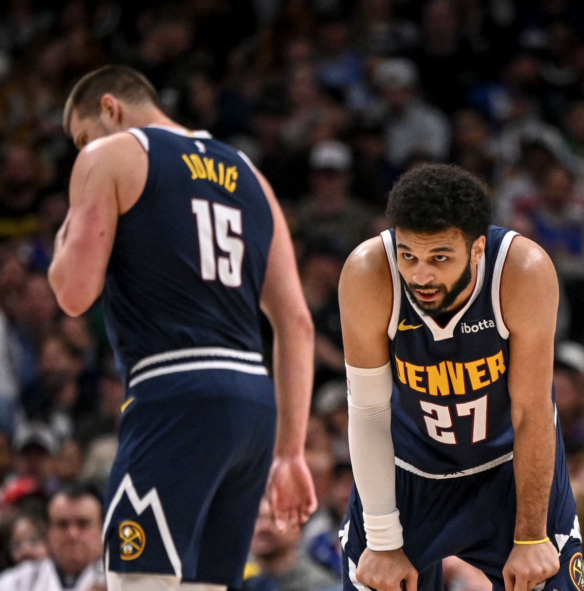 TheDunkCentral's tweet photo. Jamal Murray believes that the duo of himself and Nikola Jokic is better than the pairs of Damian Lillard and Giannis Antetokounmpo, LeBron James and Anthony Davis, and Luka Doncic and Kyrie Irving

“I think we’re the best duo. I think they’re in a bigger market and people have more interest in LeBron and AD in LA, or what Dame and Giannis could be, or what Luka and Kyrie could do. If we’re talking about the best duos in getting the job done and how they play for each other and with each other, I think me and Jokic are undoubtedly number one.”

(Via @MikeAScotto / https://t.co/AIgYkmdMh4)