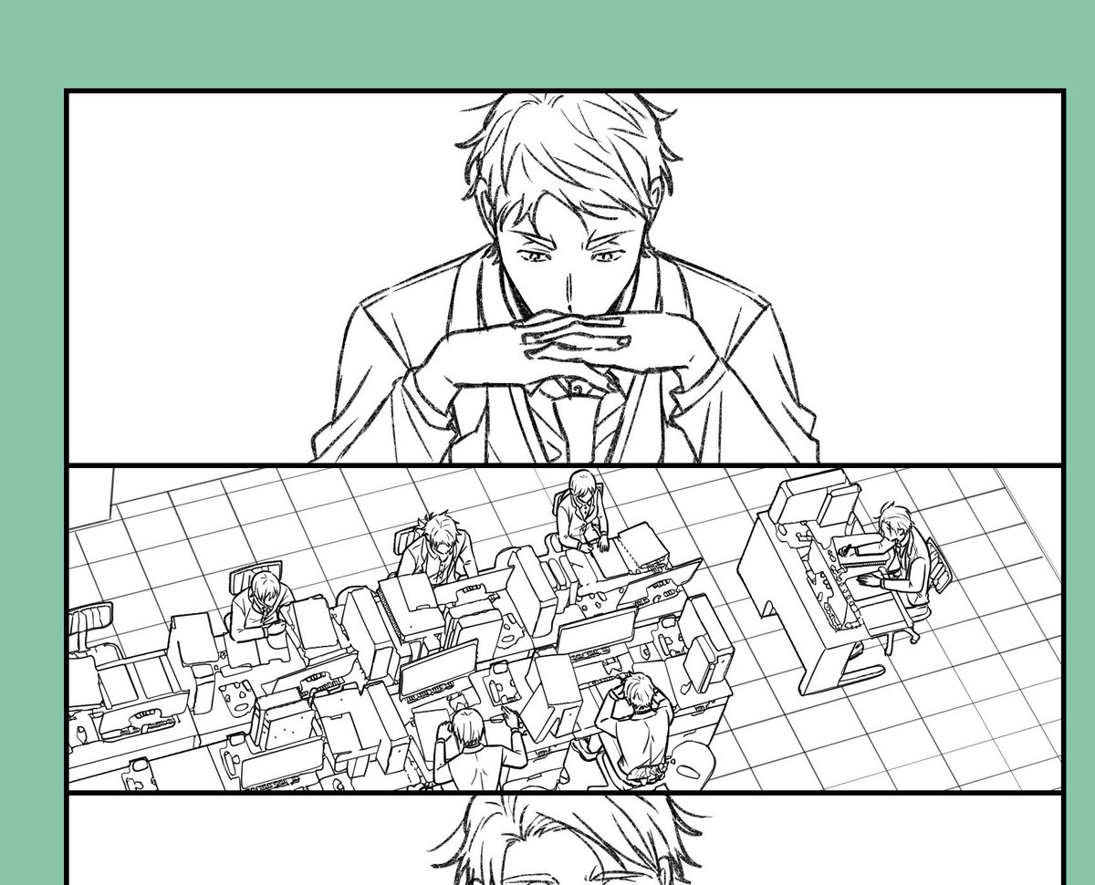内容のない顔面漫画が着々と進んでいる 