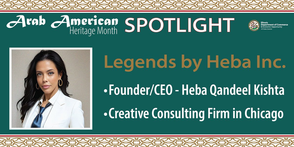 Meet Heba Qandeel Kishta, the founder and CEO of Legends by Heba Inc., a creative consulting firm. Learn more about Heba, her business & find out what #AAHM2024 means to her - bit.ly/3xyElbz