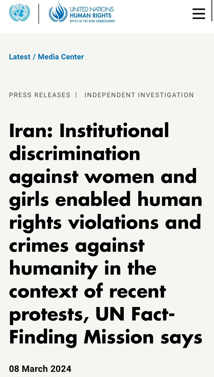 1. In its resolution S-35/1, the Human Rights Council established the independent international fact-finding mission on the Islamic Republic of Iran, to thoroughly and independently investigate alleged human rights violations in the Islamic Republic of Iran related to the…