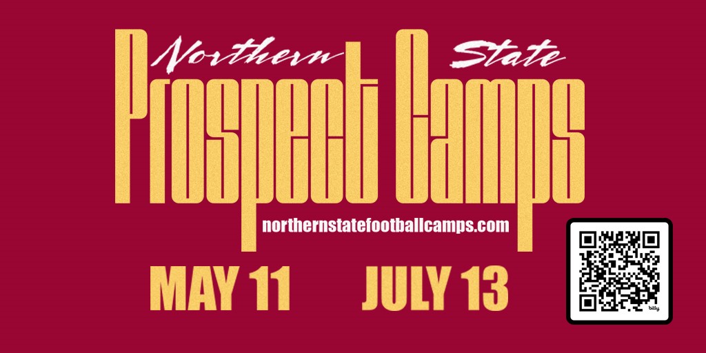 Come and Compete at The Bank this Summer and EARN a scholarship!! Spend the weekend in Aberdeen for Junior Day & Camp on May 10th & 11th to see what we are all about! To register visit: northernstatefootballcamps.com! #GoWolves
