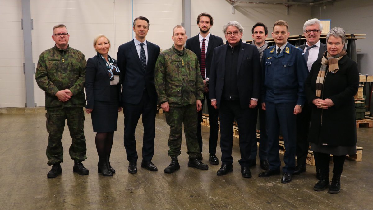 Very impressive visit of a special #ammunition site in the heart of Finland 🇫🇮 EU defence factories are already ramping up their production. It is accelerated by our European support — for 🇪🇺&🇺🇦 security. There is no time to lose. #DefenceIndustryCommissioner #EUDefence