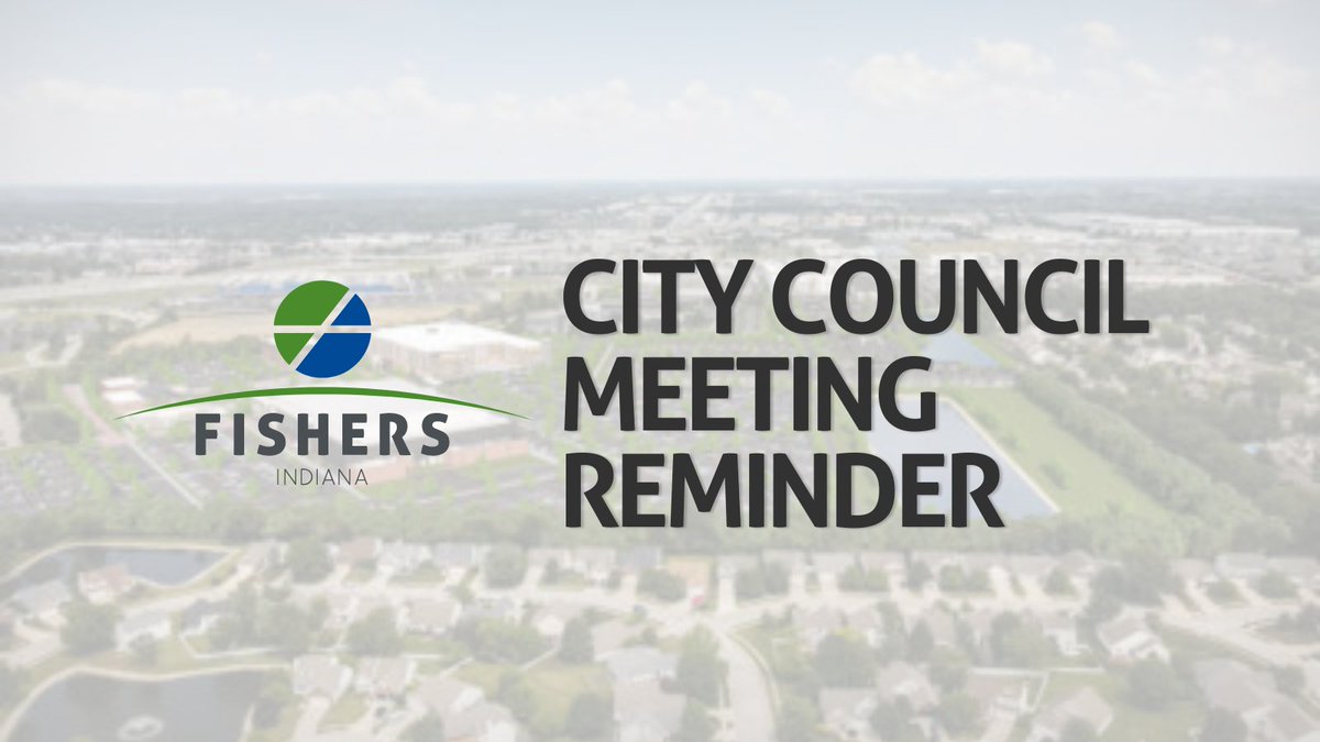 Reminder: the monthly City Council meeting tonight at 7 p.m. at Launch Fishers. #FishersIN residents are welcome to attend the public meeting or watch the live-streamed version online: fishersin.gov/event/city-cou…