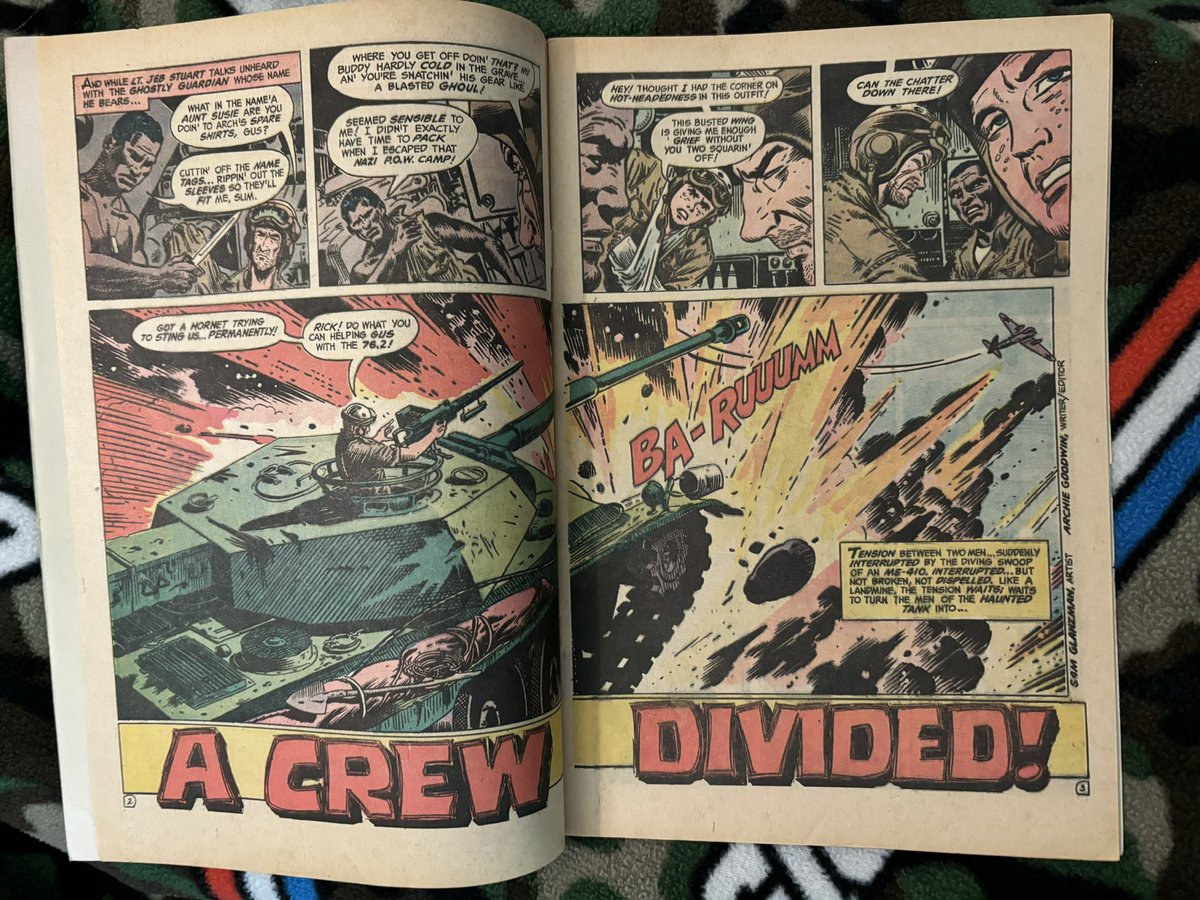 Big5Army's tweet photo. I really enjoyed the all too brief #ArchieGoodwin era of #HauntedTank. #WarComics @PeterClintonArt https://t.co/q4W9E2JCWN