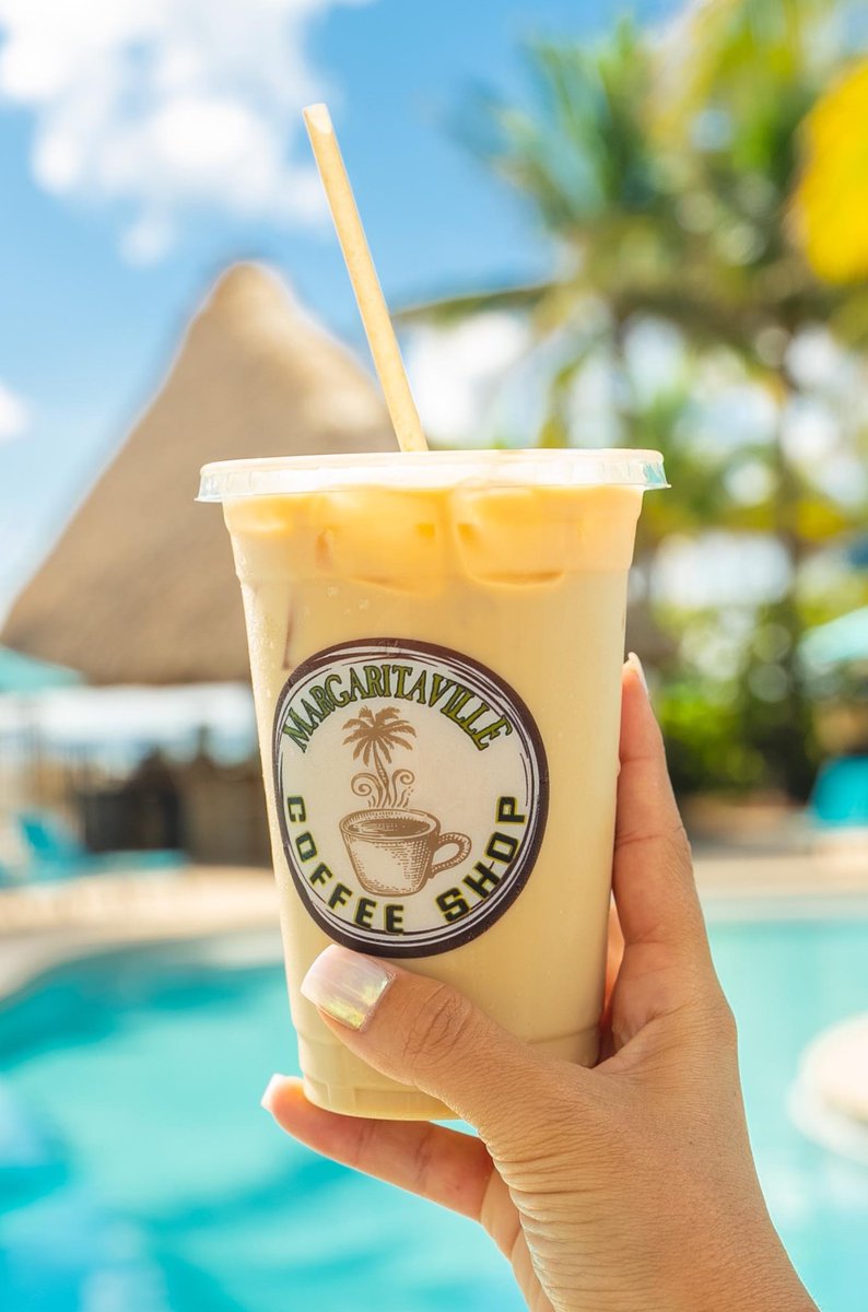 Coffee with a side of sunshine!☀️ #margaritaville #hollywoodfl #mondaymorning #coffeelover