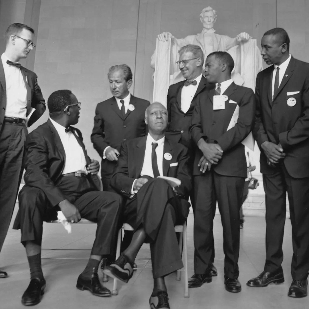 #OTD in 1889, A. Philip Randolph was born. A champion of political organizing, he formed the 1st Black labor union, the Brotherhood of SleepingCar Porters, in 1937. Randolph also sparked the movement behind desegregating armed forces & helped organize the #MarchOnWashington.