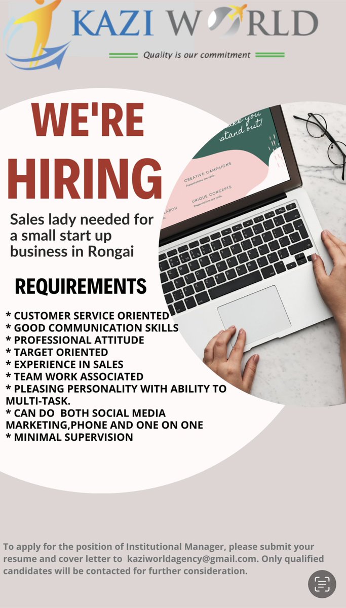 Ikokazi. Sales lady needed!