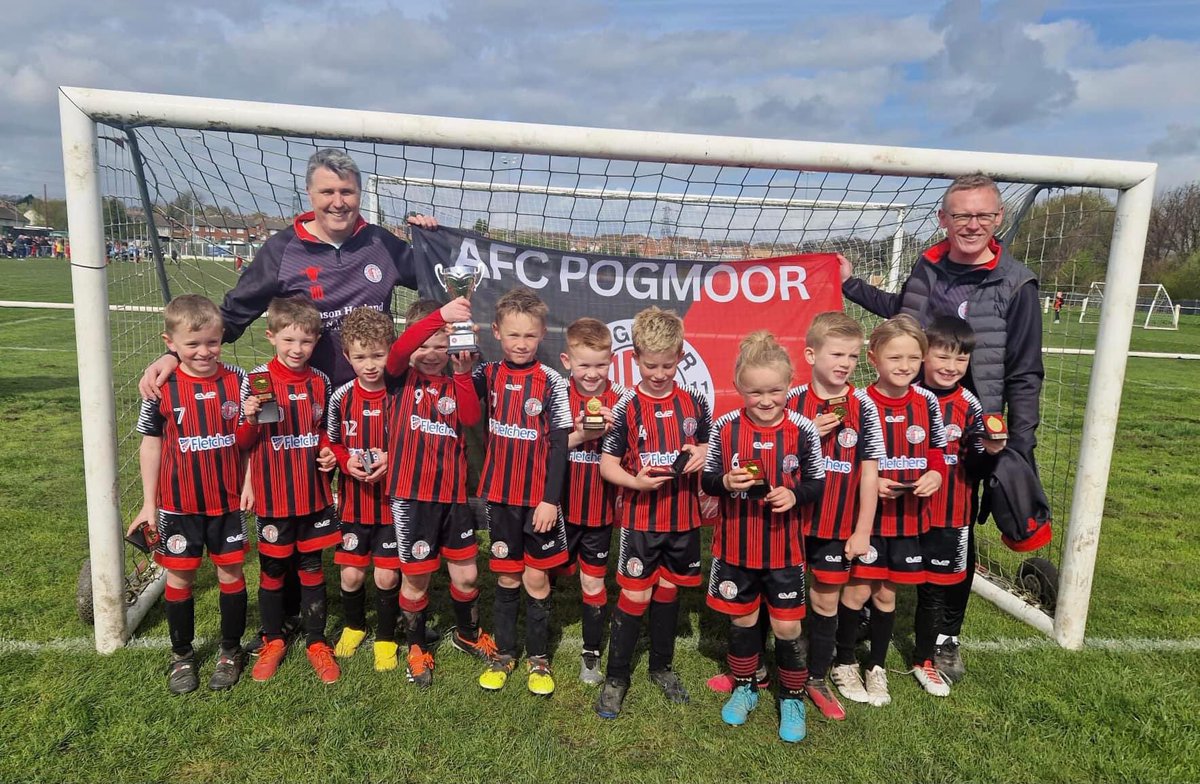 Another piece of silverware under the AFC Pogmoor banner! Massive congratulations to our U7’s! Congrats to Ryan, Patrick and the Boys! #PoggyArmy