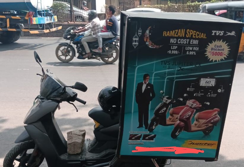 Promoting a petrol scooter on an Ather! 😂🙏