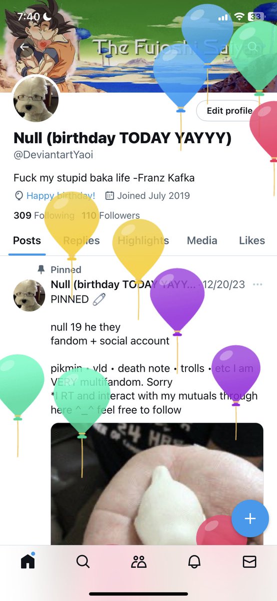 IS MY BIRTHDAY !!!!!!!! I AM 20 YEARS OLD !!!!
