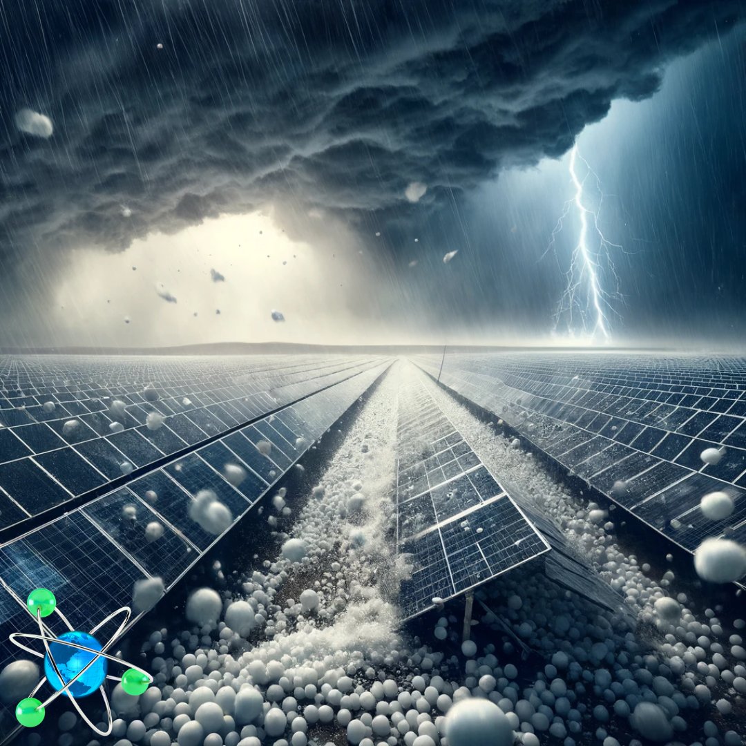 ✨Texas Solar farm is destroyed by massive hail. 🌧️Solar Farms cannot withstand extreme weather conditions. This is not a sustainable energy solution. What are your thoughts... 🧐 is solar energy better than Nuclear Energy!? We think not. ⚛️ #Sustainability #Storm…