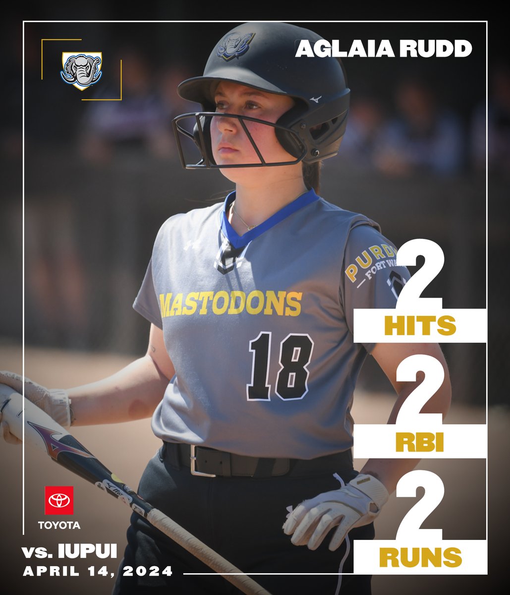 ICYMI: Aglaia Rudd was our Toyota Player of the Game from yesterday's softball win over IUPUI! She had two hits including a home run, two RBIs and two runs.

#FeelTheRumble #HLSB