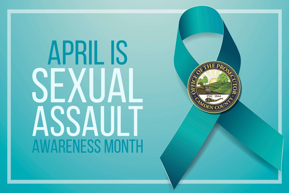 🔸April is Sexual Assault Awareness Month🔸 camdencountypros.org/news/article/1… #CCPO #SexualAssaultAwarenessMonth #SexualAssaultAwareness #sexualassault #victimwitnessunit #victimwitness #SexualAssaultVictims #SAAM