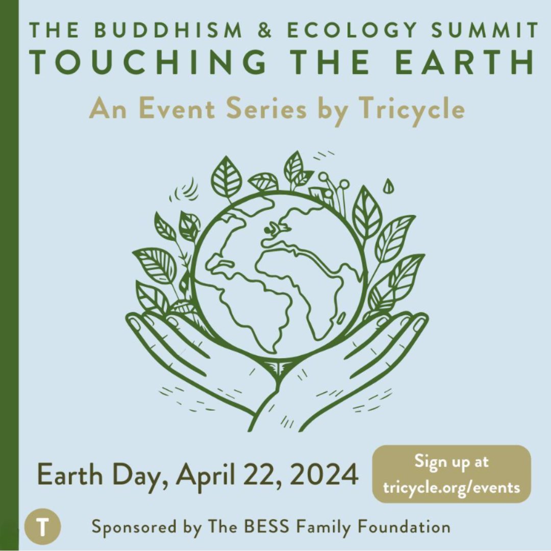 We are thrilled that members of the @GarrisonInst community will be a part of @tricyclemag 's Buddhism and Ecology Summit called “Touching the Earth,” which will take place on Earth Day, April 22, 2024. Learn more here' tricycle.org/events/the-bud… #EarthDay2024