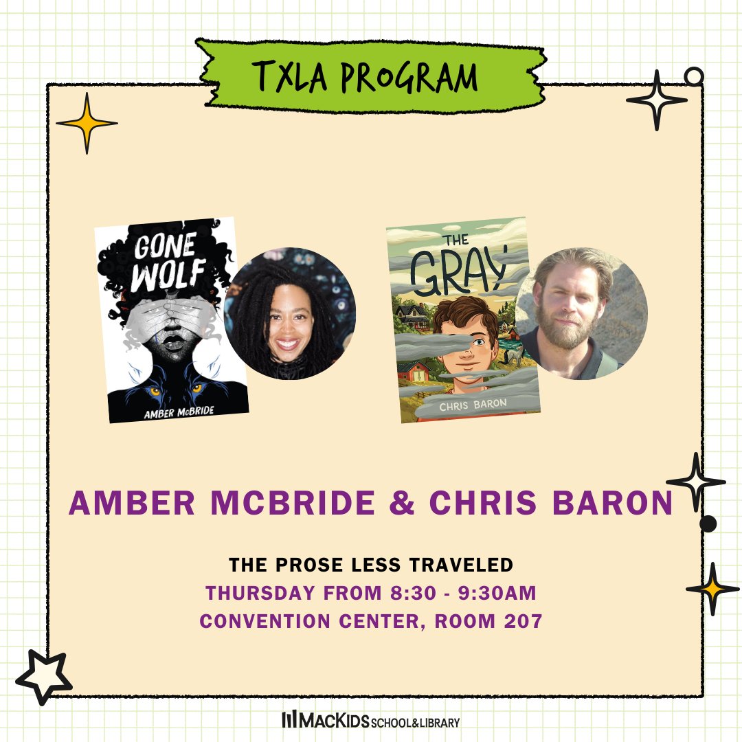 Program alert! Hear how form, style and genre can be priceless tools in creating a seamless link between the writer and reader in The Prose Less Traveled panel, featuring @ambsmcbride and @baronchrisbaron. #TXLA24 #MacKidsTXLA