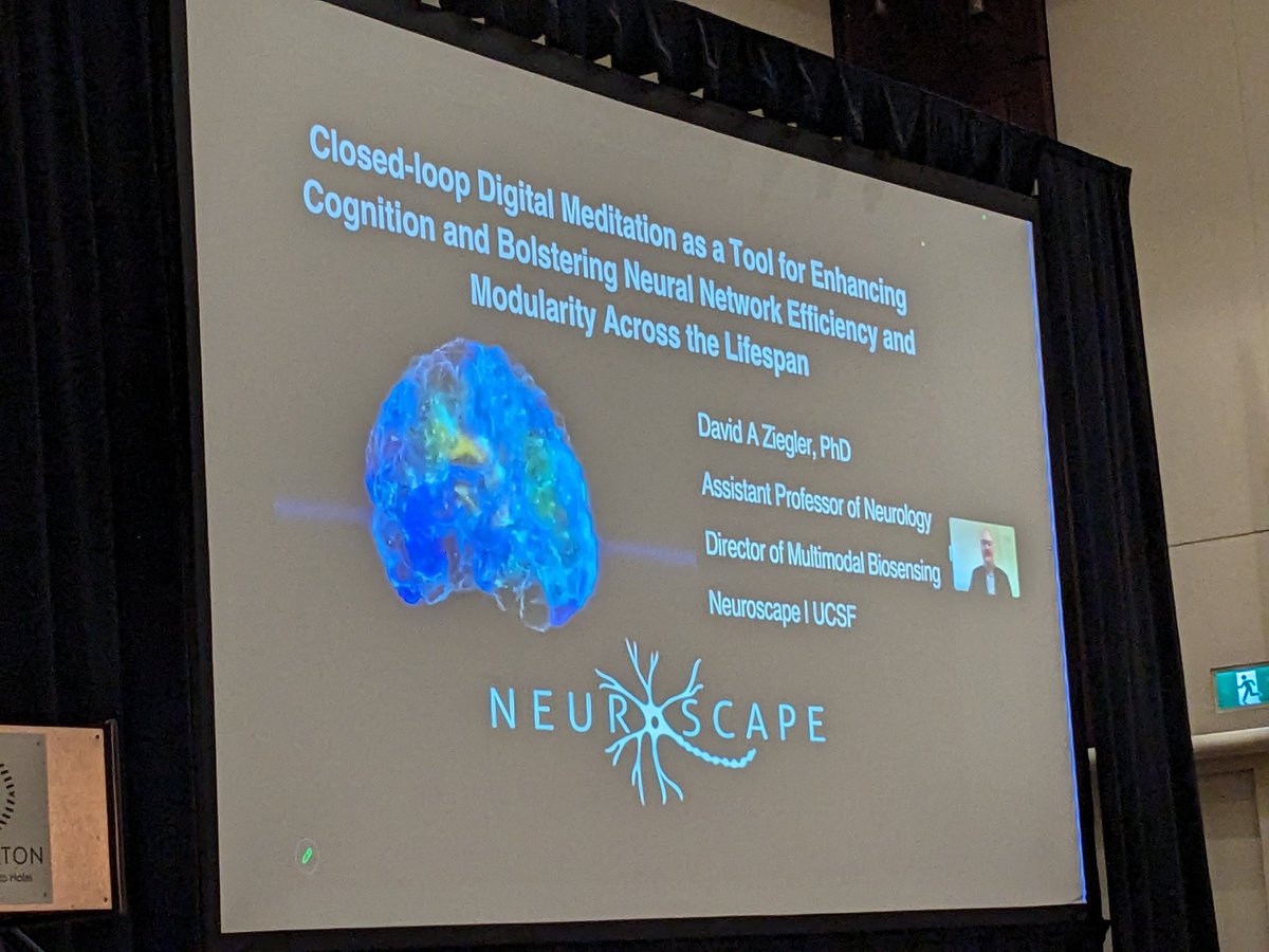 CNS News (@cogneuronews) on Twitter photo <a href="/kathryndevaney/">Kathryn Devaney</a> David Ziegler (<a href="/zigglesmit/">David Ziegler</a>) is up next, joining by Zoom, to discuss how technology is enabling new types of "closed loop", personalized meditation training based on principles of inward attention
#CNS2024 <a href="/kathryndevaney/">Kathryn Devaney</a> David Ziegler (<a href="/zigglesmit/">David Ziegler</a>) is up next, joining by Zoom, to discuss how technology is enabling new types of "closed loop", personalized meditation training based on principles of inward attention
#CNS2024
