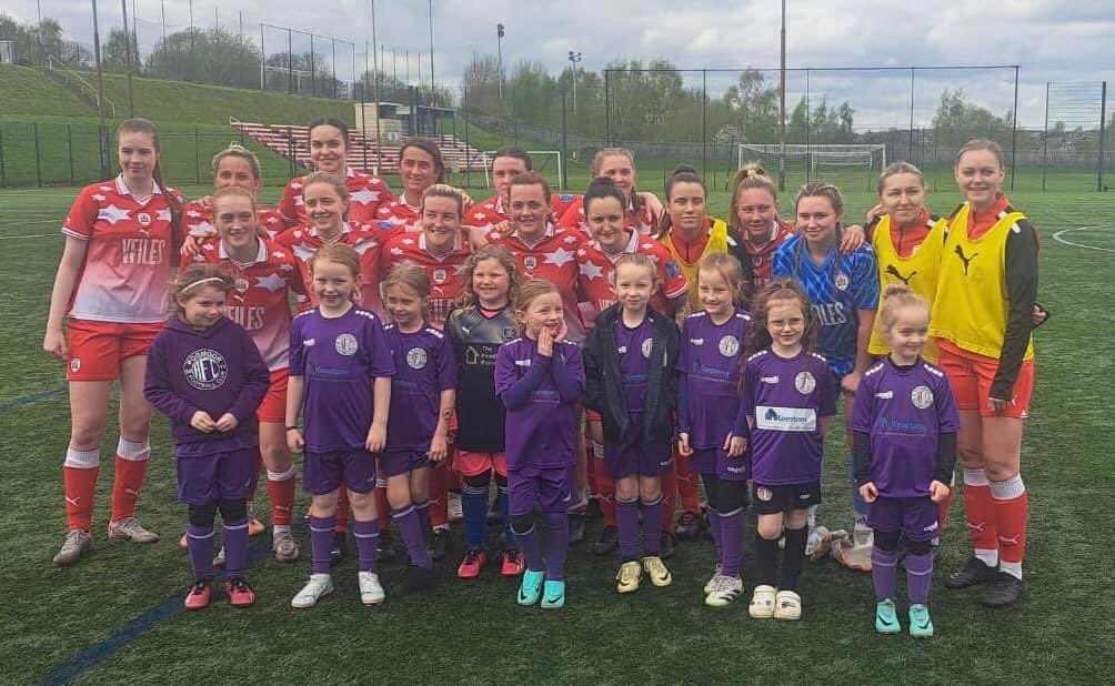 Our under 8s where @BFCLofficial mascots for Sunday’s Triumph over Bradford City! The Girls loved it and can’t wait to be back!