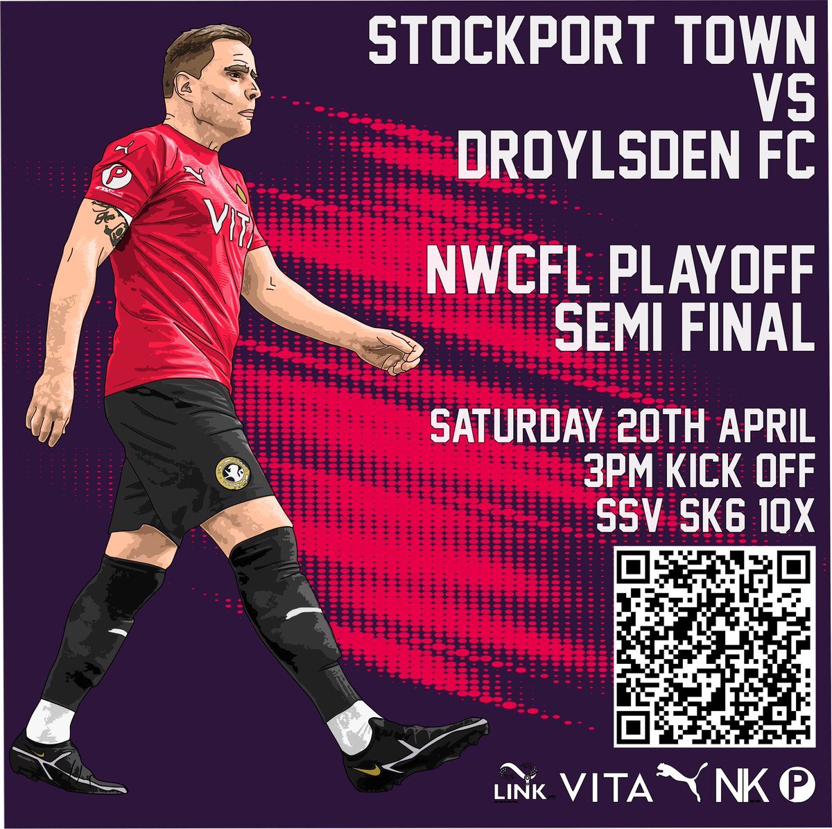 Tickets for our NWCFL 1st Division South Play Off Semi Final against Droylsden are selling quickly. Please remember this is an 𝗔𝗟𝗟 𝗧𝗜𝗖𝗞𝗘𝗧 fixture. Tickets are available to purchase until 7pm on Friday 19th April. 💻 ticketsource.co.uk/stockporttownf… 📞 0333 666 3366