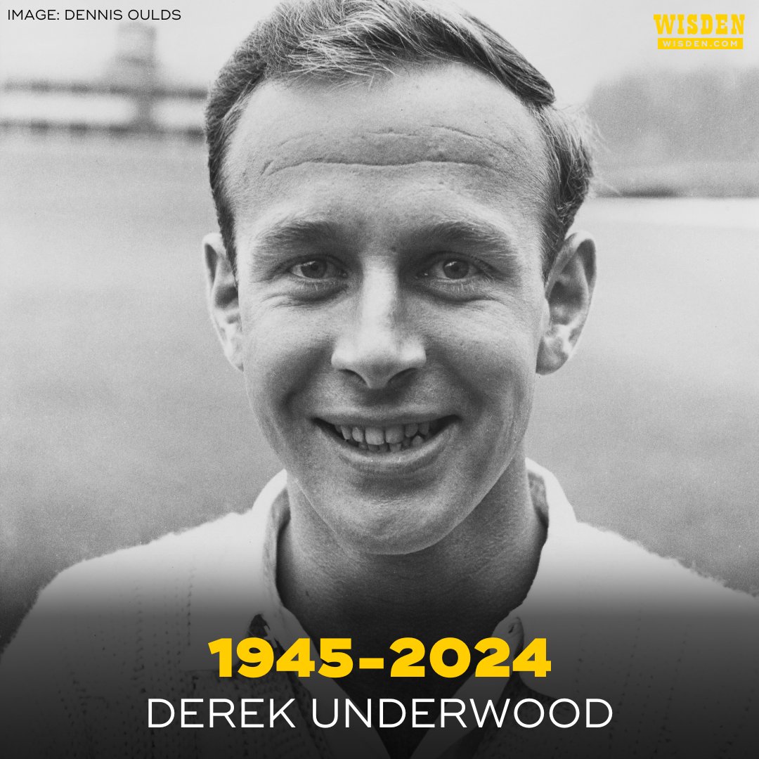 Sad to hear former Kent and England spin bowler Derek Underwood has died, aged 78. In his book Opening Up, Geoffrey Boycott described Underwood as having 'the face of a choirboy, the demeanour of a civil servant and the ruthlessness of a rat catcher'. An all-time cricket great.
